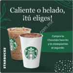 Cupón Starbucks 2x1 en chocolates esta semana