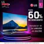 LG Cyber Sale en Suburbia: Hasta 60% de descuento en electrónica LG