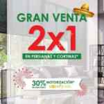 Gran Venta Tecno Blinds: 2x1 en persianas y cortinas