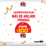 Promoción Woolworth y Del Sol 100 tiendas: Más de 400,000 prendas a solo $100 c/u