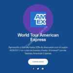 Promoción Aeroméxico World Tour American Express: cupón de hasta 20% de descuento + 18 MSI