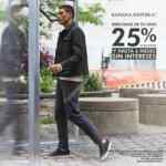 Esenciales de tu Look Banana Republic: 25% de descuento y hasta 6 meses sin intereses