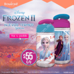 Promoción Bonafont termos Frozen 2019 a $55 pesos c/u