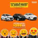 Promoción Mexico Car Rental de auto mediano por $399 al día