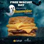 Promoción Carls Jr. FREE Biscuit Day: biscuit Gratis este 30 de octubre en sucursales participantes