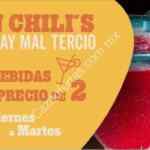 En Chilis 3x2 en bebidas de viernes a martes durante todo el día