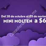 Promoción Chilis Halloweek: postre Mini Molten a $69 y Gratis para niños disfrazados