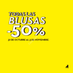 En Cuidado con el Perro 50% de descuento en todas las camisas y blusas