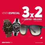 Venta especial Dportenis: 3x2 en lentes y relojes