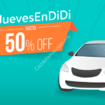 Promoción Jueves de Didi con hasta 50% de descuento en viajes de 1pm a 5pm