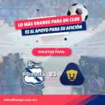 Boletos gratis para el partido de Puebla vs Pumas al canjear una despensa