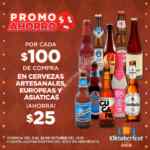 Promoción HEB Oktoberfest: $25 de descuento por cada $100 de compra en cervezas artesanales, europeas y asiáticas