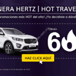 Ofertas Hertz Hot Travel 2019: 60% de descuento, 2x1 y más en renta de autos