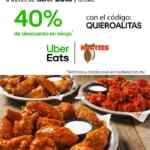 Promoción Hooters Uber Eats: 40% de descuento en alitas del 4 al 6 de octubre
