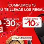 Promoción Hoteles.com 15 Aniversario de 30% de descuento + cupón del 10% adicional