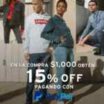 Promoción Levis Paypal: 15% de descuento en compras a partir de $1,000