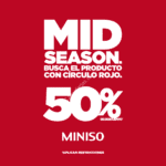 Rebajas Miniso de mitad de temporada: Hasta 50% de descuento