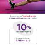 Código Netshoes Banorte de 10% de descuento adicional durante del 14 al 21 de octubre