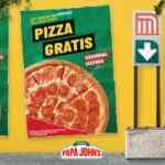 Promoción Papa Johns Izazaga: pizza Gratis por 6 meses a los primeros 50 por inauguración