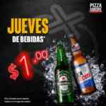 Promoción Pizza Amore 2x1: los jueves compra una cerveza y lleva la segunda a $1 peso