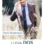 Venta tradicional Roberts: 2x1 en sacos, trajes y pantalones