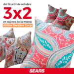 En Sears 3x2 en cojines seleccionados