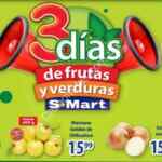 Ofertas S-Mart 3 Días de frutas y verduras del 15 al 17 de octubre 2019