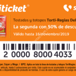 Nuevos cupones Soriticket válidos al 16 de noviembre