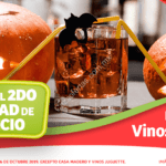 Promoción Soriana segundo a mitad de precio en todos los vinos y licores el 25 y 26 de octubre
