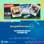 Supermiércoles de 2x1 en Superboletos: Boletos a conciertos y espectáculos al 2x1 hoy 16 de octubre