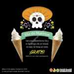 Promoción Tutti Frutti Día de Muertos: cono Gratis si llevas una calaverita