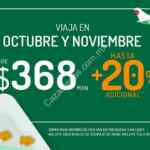 Promoción Vivaaerobus: Viaja en octubre y noviembre desde $368 + hasta 20% adicional