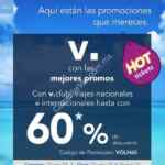Promoción Volaris Hot Tickets de hasta 60% de descuento en vuelos nacionales e internacionales