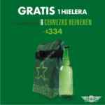 Promoción Wingstop: 6 cervezas Heineken + hielera por $334