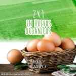 Código 2x1 en huevos orgánicos Aires de Campo