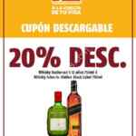 Cupón Oxxo de 20% de descuento en whisky Buchanans y Johnnie Walker
