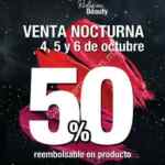 Venta Nocturna Goc Make Up: 50% reembolsable del 4 al 6 de octubre