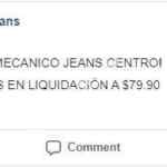 Liquidación Mecánico Jeans Centro: miles de prendas a $79.90 hoy domingo