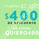 Código ösom de $200, $400 y $800 de descuento dependiendo el monto de compra