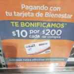 Promoción Chedraui tarjeta Bienestar: 10% de bonificación por cada $200 de compra