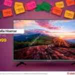 En Elektra pantalla Hisense de 40" a $3,999 hoy domingo