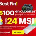 Best Buy Buen Fin 2019: $100 en cupones por cada $1,000 de compra + 24 MSI con Citi Banamex