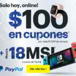 En Best Buy $100 en cupones por cada $1,000 de compra + 18 MSI al pagar con Paypal
