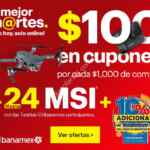 Ofertas Best Buy Mejor Martes Citi Banamex: $100 en cupones por cada $1,000 + 10% de bonificación + 24 MSI