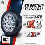Bridgestone Buen Fin 2019: 3x2 o 2x1½ en llantas