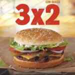 Burger King Buen Fin 2019: 3x2 en Whopper y 2 complementos Gratis en combo