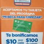 En Chedraui $10 de bonificación por cada $100 de compra al pagar con la tarjeta Beca para Empezar de Apoyo a la Educación