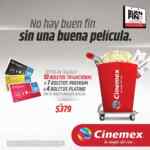 Cinemex Buen Fin 2019: boletos Tradicional, Premium o Platino por $379