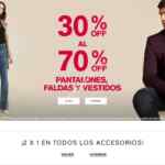 Ofertas de la Semana Express: 2x1 en accesorios y hasta 70% en pantalones, faldas y vestidos