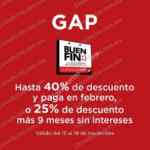 GAP Buen Fin 2019: hasta 40% de descuento o 25% + 9 meses sin intereses